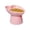 Pink, variant on Heart‑shaped Elevated Pet Bowl Angled Tilted Raised Pet Food Water Bowl Neck‑friendly Tall Stand Feeding Dish Anti‑spill Raised Bowl for Cats Small Dogs,1pack