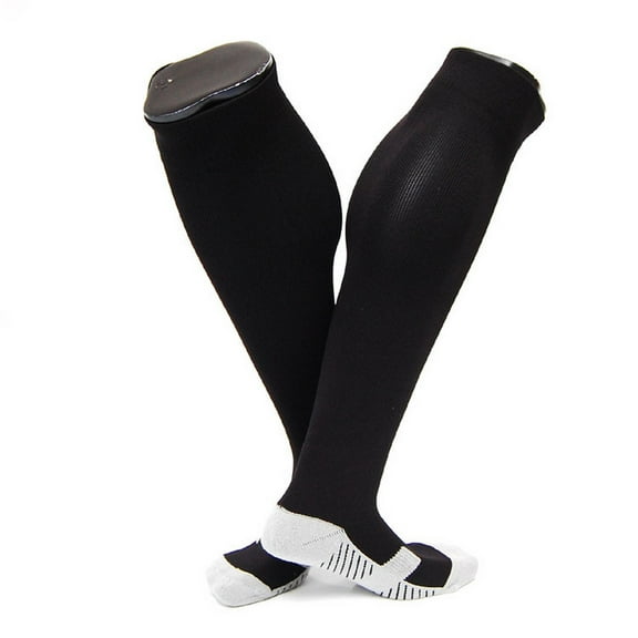 Lian Style Women's 1 Pair Knee-high Sports Socks Size M XL0021-03(Black)