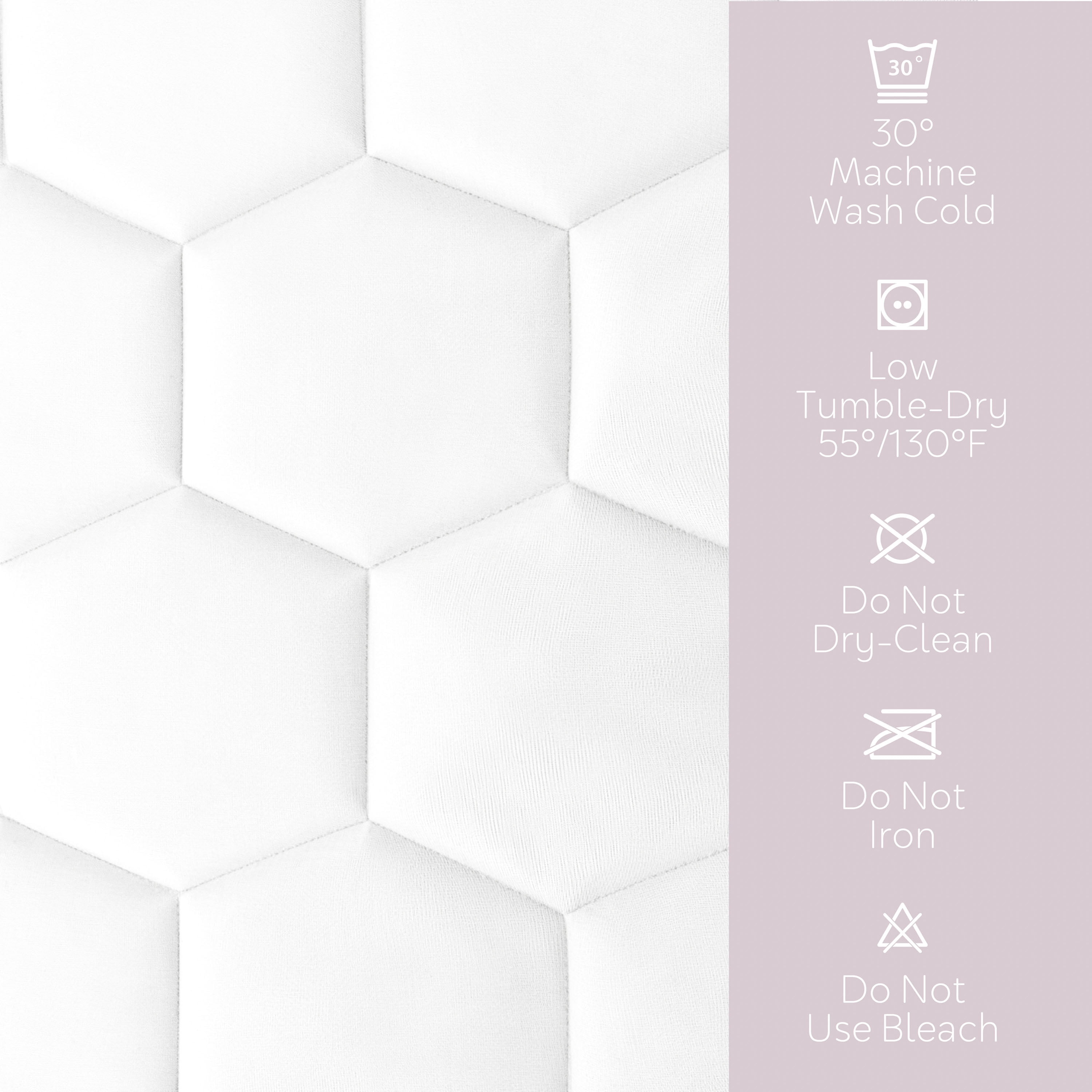 LammaLoe Full Mattress Pad Waterproof, Quilted Fitted Mattress Protector, Deep Pocket Cover Fits 8" 21", White