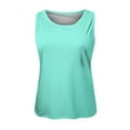 thumbnail image 4 of Tosmy Tank Tops For Women Ladies Solid Color Vest Sleeveless Summer T Shirt Crew Neck Top 2025 Fashion Clothes, 4 of 4