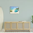 thumbnail image 3 of Stupell Industries Blue Beach Chairs Scene Landscape Painting Gallery Wrapped Canvas Art Print Wall Art, 30 x 24, 3 of 8