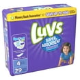 thumbnail image 3 of Luvs Super Absorbent Leakguards Newborn Diapers Size 4 29 count, 3 of 12