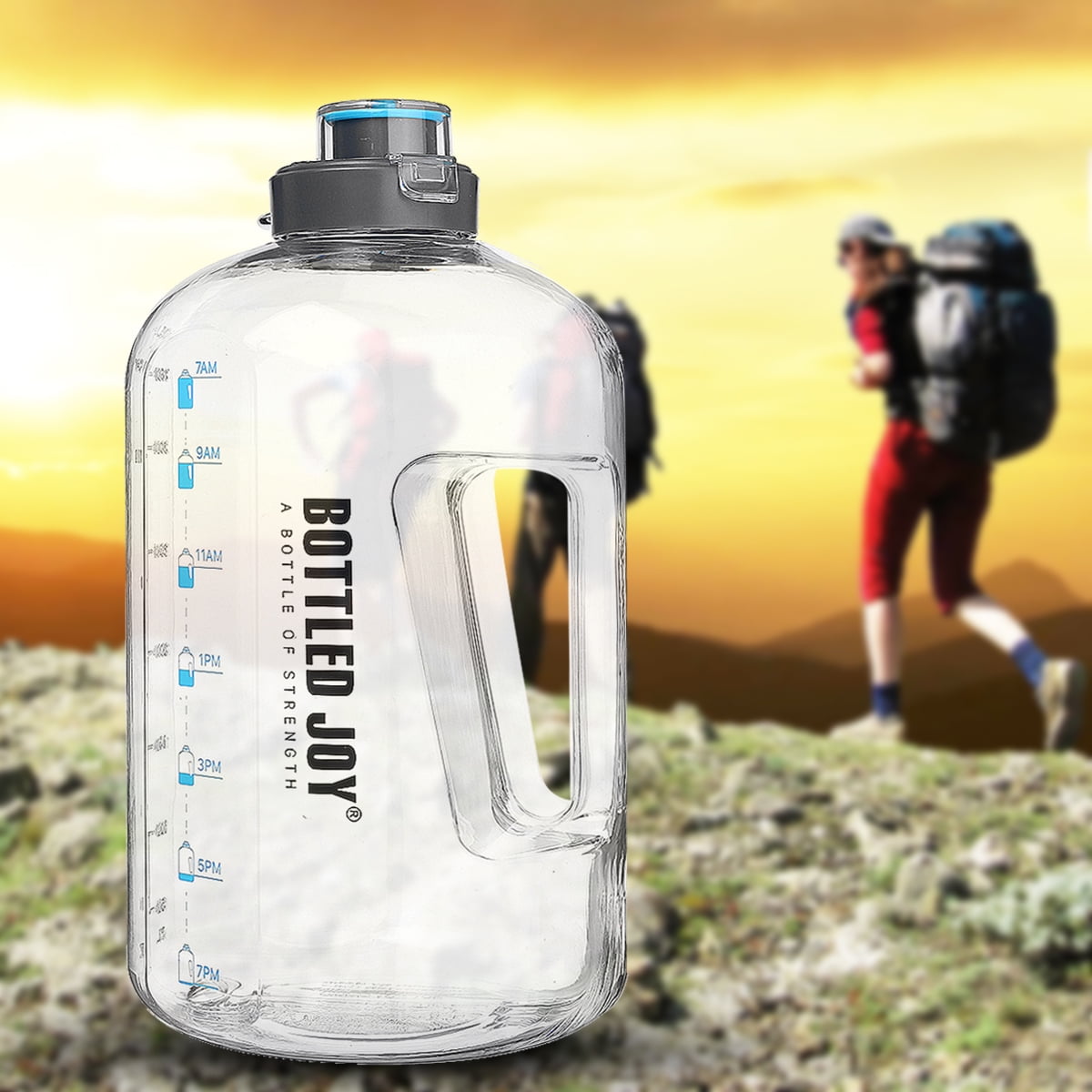 Bottled Joy Large Capacity Water Bottle, 3.78L/1 Gallon