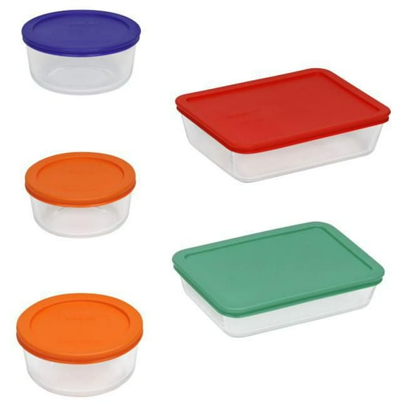 Ens. de rangement en verre PyrexMD avec couvercles