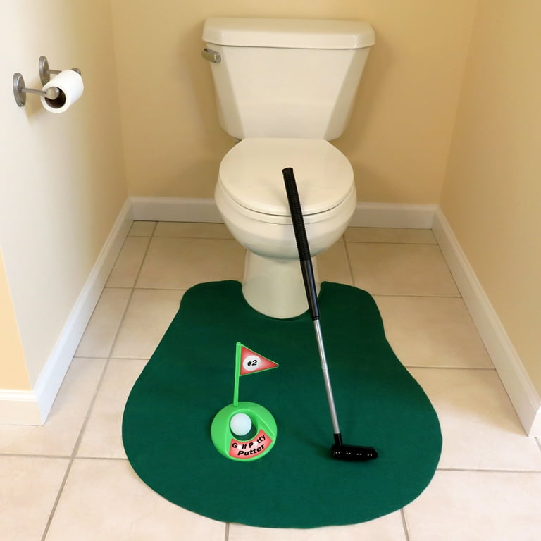 Toilet Golf Game Play Mini Golf in Any Restroom/Bathroom Great Toilet Time  Funny White Elephant Joke Gift for Golfer Wyz18739 - China Mat and Pad  price