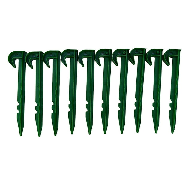 Paquete de .75 Pulgada Estacas de Plástic Jardín, con , para Toldo, Estaca Resistentes Macarena Clavijas de tienda de estacas de jardín