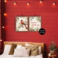 thumbnail image 3 of Stupell Industries Season's Greetings and Cardinal 2 Piece Brown Framed Floater Canvas Set, design by Nicole DeCamp, 31 x 25, 3 of 9