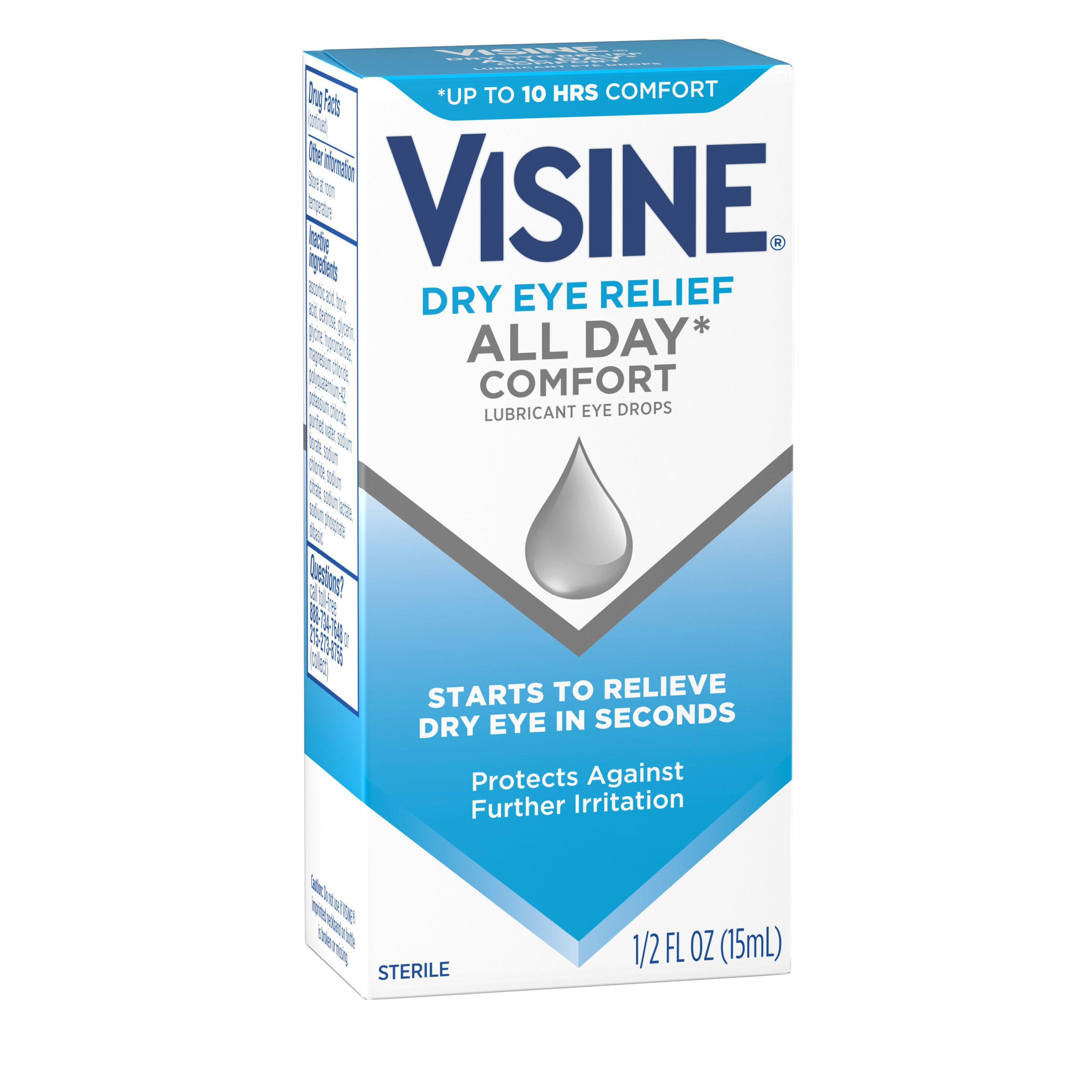 Buy Visine Dry Eye Relief All Day Comfort Lubricant Eye Drops, 0.5 fl