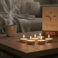 thumbnail image 3 of Leor & Lair Tea Light Candles - 25 Pack - 4 Hour Burn for Home & Relaxation, Unscented, 3 of 3