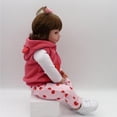 thumbnail image 3 of Muñeca Reborn Bella Realista 45 cm Silicona Marrón Castaño, 3 of 5