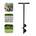 thumbnail image 3 of 6" Fence Manual Hand Post Hole Auger Hand Drill Post Hole Digger Earth Auger, 3 of 15