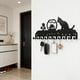 thumbnail image 4 of CaiYueKe Wall Mounted Coat Hat Rack Hanger Organizer for Entryway Hallway Bedroom Door Closet Storage Space Saving Durable Metal Hooks for Jackets Keys Bags Towels Home Office Decor, 4 of 7