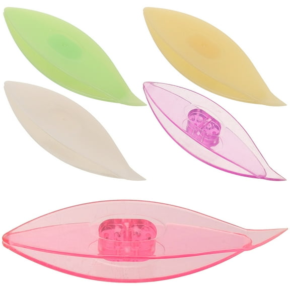 HONMEET Diy Tatting Shuttles Knitting Tools Green 5Pcs 3.0x0.8x0.4In