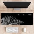 thumbnail image 6 of Mouse Pad Desk Mat Gaming Large Keyboard Cute Office Desktop Computer Laptop Black XXL Long Giant Big Cool Modern Design Unique for Women Girls Men Boys Gamer Oversized Wide 31.5x11.8'''' Mousepad, 6 of 6