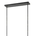 thumbnail image 2 of Metal Rectangular Open Frame Chandelier with Mesh Design, Black- Saltoro Sherpi, 2 of 4