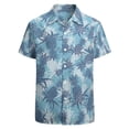 thumbnail image 3 of Camisa clásica de manga corta para hombre con estampado 3D y divertidos patrones retro, blusa informal de fiesta con botones de solapa estilo hawaiano callejero, 3 of 5