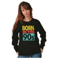 thumbnail image 4 of Vintage Distressed Born in the 90s Sweatshirt for Men or Women Brisco Brands S, 4 of 6