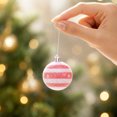 thumbnail image 6 of 12 Pack Flocked Christmas Ball Ornaments, Lightweight Quick Hanging Baubles, Multi Style Reusable Pendant for Hotel Mall Wedding Xmas Indoor Commercial Decoration, 6 of 8