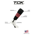 thumbnail image 3 of Baseball Stirrup Socks Pattern D (Black/White/Scarlet, X-Large) - Black/White/Scarlet,X-Large, 3 of 5