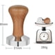 thumbnail image 2 of Coffee Tamper, 51mm Wooden Handle Tamper, Stainless Steel Coffee Stamp, Espresso Tamper, Sturdy and Durable, Barista Style - Dark Brown, 2 of 5