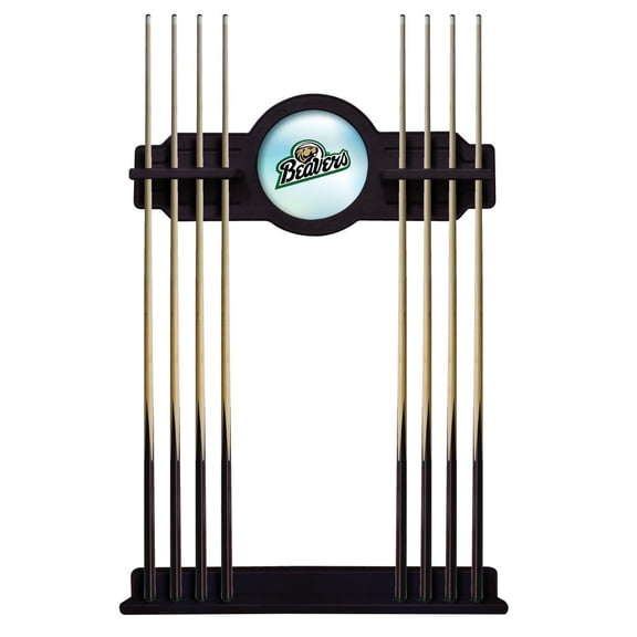 Bemidji State University Solid Wood Cue Rack with a English Tudor Finish