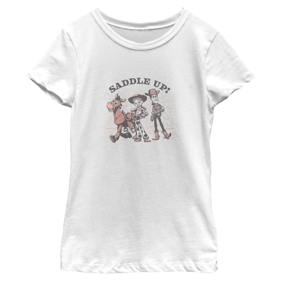 Girls Toy Story 5 Saddle Up Western Friends T Shirt