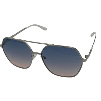 Guess Vintage Round Metal Brow Bar Pilot Sunglasses Women\'s Blue - GU3028 Guess | Accessories | Guess Vintage Round Metal Brow Bar  main image 3