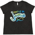 thumbnail image 3 of Inktastic Hooked on Jesus Christian Women's Plus Size T-Shirt, 3 of 5