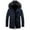 Dark Blue, variant on IROINNID Men's Hoodie Parka Long Sleeve Solid Color Comfy Jacket Multifunctional Jacket Outdoor Jacket Outwear & Jackets