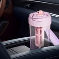 thumbnail image 4 of Z-294 Purple Portable Plastic Cup Tea Water Separation Double Lid For Hot Cold Drinks Leak Proof Design High Quality Durable Material Summer Use #5iV5s, 4 of 6