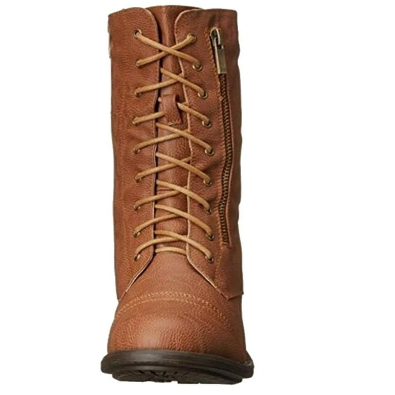 Tan combat shop boots fashion