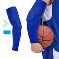thumbnail image 7 of Arghm Honeycomb Elbow Guard,Spandex Sports Arm Sleeve for Basketball,Cycling,9x5.9in,Joint Collision Avoidance Protector,Sun Protection Sleeve, 7 of 7