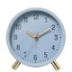 thumbnail image 1 of Cateissary Elegante reloj despertador nórdico de lujo con esfera sencilla y brillante, mecanismo silencioso y marco de metal sólido. Electrodomésticos azul, 1 of 6