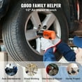 thumbnail image 6 of Air Impact Wrench, 1/2" Drive Air Impact Gun Up to 880ft-lbs Nut-busting Torque, 7500RPM Lightweight Pneumatic Tool for Auto Repairs and Maintenance, 6 of 6