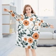 thumbnail image 5 of FORMRS Wearable Blanket Hoodie with Sleeves for Kids Cozy Flannel Sweatshirt, Flowers Pattern, 5 of 7