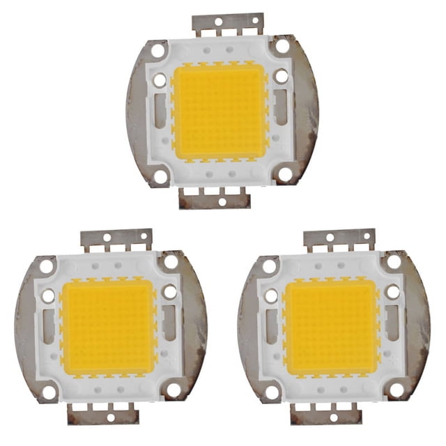 3X 100W Lampara LED Iluminacion Luz Lampara DIY Chip de Alta Potencia Blanco Calido