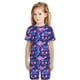 thumbnail image 5 of Balery Blue Skull Rose Conjunto de Pijama Infantil de Manga Corta con Estampado – Ropa de Dormir de Algodón Suave-XX-Large, 5 of 5