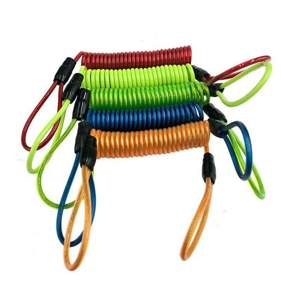 Anti-Theft Security Rope Motorcycle Bike Scooter Luggage Alarm Bike Cable Lock Red