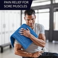 thumbnail image 4 of 33"x17" Heating Pad Portable Heating Pad for Shoulder Neck, 2 Hours Auto Shut-off & 10 Temperatures, Blue, 4 of 7