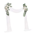 thumbnail image 1 of Kit de flores artificiales para arco de boda con arreglo floral de rosas falsas Blanco, 1 of 9