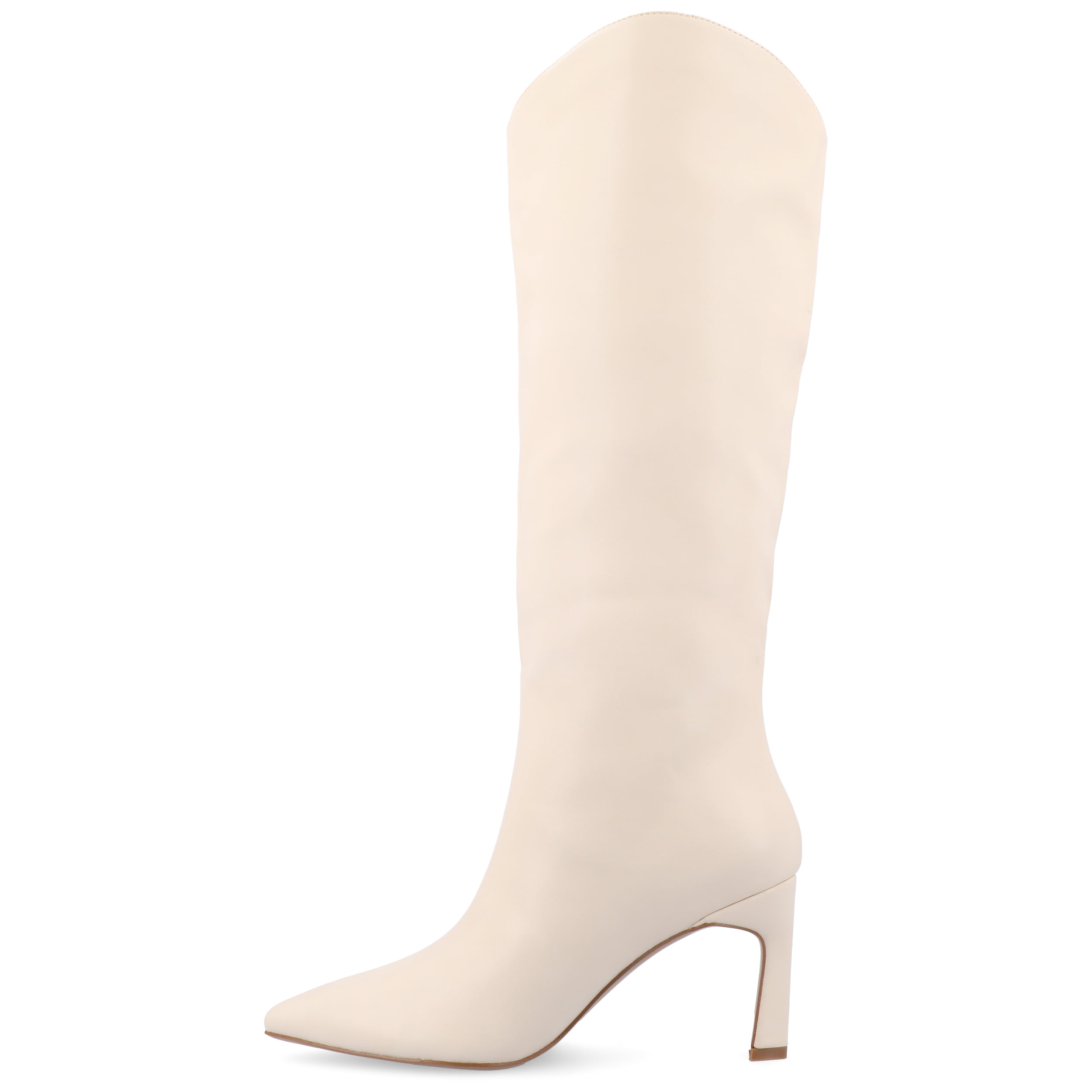Journee Womens Rehela Tru Comfort Foam Wide Width Wide Calf Pull On Stiletto Heel Boots