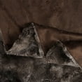 thumbnail image 7 of Double-Sided Faux Fur Throw Blanket - Plush Velvety Soft Material - Luxury Softness & Warmt Brown 60 x 78 Inch, 7 of 7