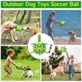 thumbnail image 4 of Pelota de fútbol QDAN de juguete para perros, duradera, para perros medianos y pequeños, 20 cm, 4 of 6
