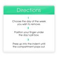 thumbnail image 3 of Equate AM/PM Weekly Pill Planner with Removable Days, Great for Travel and On-The-Go – Assorted Colors, 3 of 8