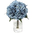 thumbnail image 1 of Flores artificiales de hortensia, realista de un solo tallo largo de seda de 7,5 pulgadas kaili Sencillez, 1 of 1