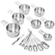 thumbnail image 3 of Juego de tazas y cucharas medidoras de acero inoxidable Hudson Essentials (juego de 14 piezas), 3 of 5