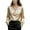 Beige, variant on Women's French Elegant Satin Blouse, Puff Sleeve V Neck Long Sleeve Shirt, Versatile Work Office and Casual Date Night Tops for Women Beige XXL
