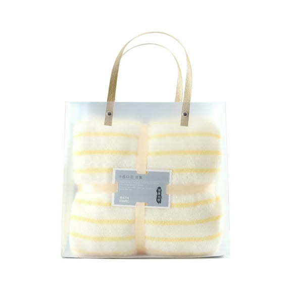 Zatoumnr Striped Coral Velvet Bath Towel, 28"x55.1", Strong Water Absorption, Quick Drying, Ideal for Babies and Beach Use Vacation Necessities Gifts Swim Towels