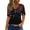 ZB-Multicolor—4th of July Shirts for Women, variant on 4th of July Shirts for Women Summer Patriotic USA Flag Pattern T shirts Loose Fit Short Sleeve Tees Flowy Button V Neck Blouses Tops Multicolor L