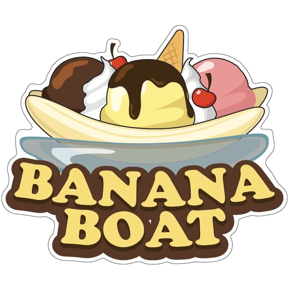 Banana Boat 8" Decal Concession Stand Food Truck Sticker